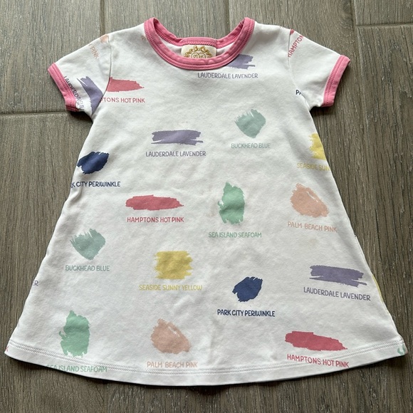The Beaufort Bonnet Company Polly Play Dress - Birdie's Bows with Pier Party Pink main image 0